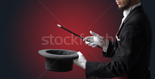 Illusionist hand want s to conjure something Stock photo © ra2studio
