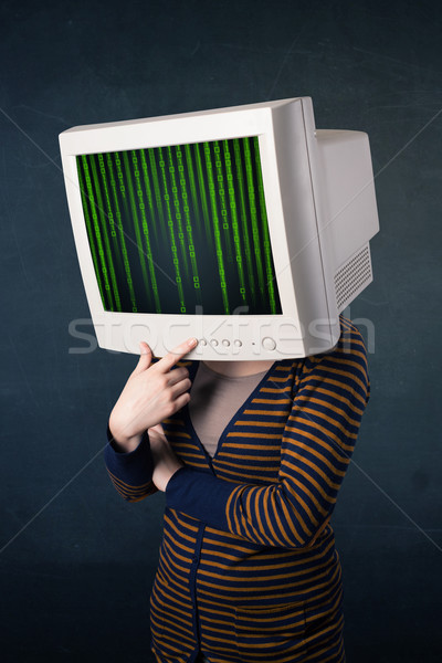人間 モニター 画面 コンピュータ コード ビジネス ストックフォト © ra2studio