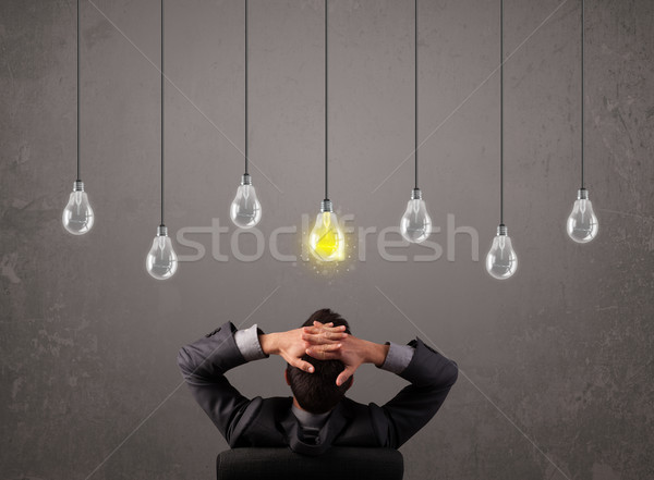 Stockfoto: Vent · idee · heldere · licht · technologie