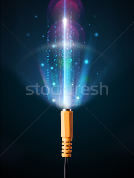 Glowing electric cable Stock photo © ra2studio