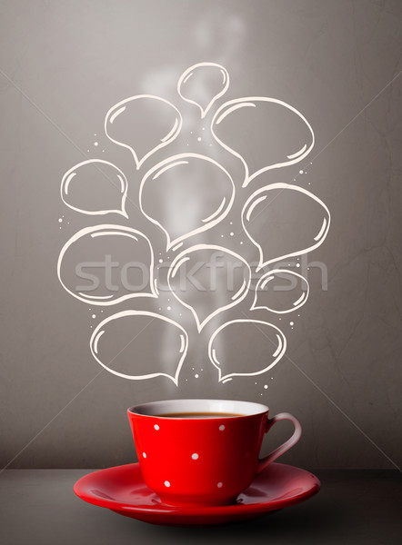 Cana de cafea alimente abstract Imagine de stoc © ra2studio