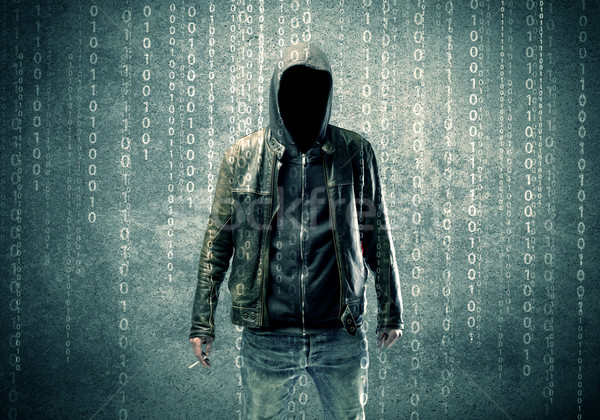 Mérges titokzatos hacker számok felnőtt online Stock fotó © ra2studio