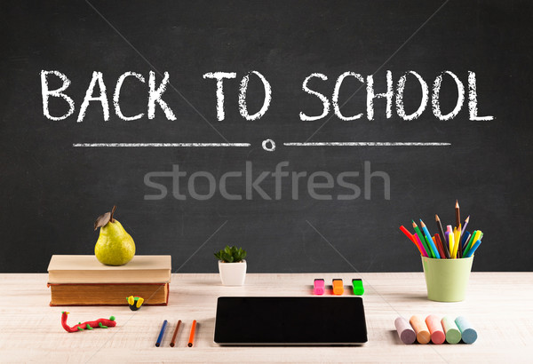 Big back to school writing concept Stock photo © ra2studio