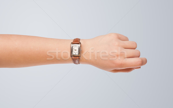Kéz óra mutat precíz idő modern Stock fotó © ra2studio