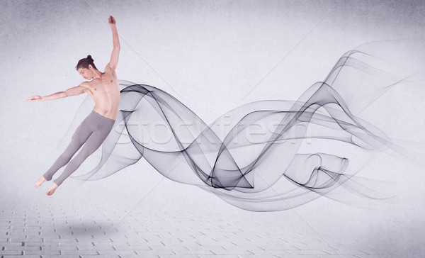 Moderno ballerino di danza classica abstract turbinio uomo Foto d'archivio © ra2studio