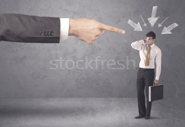 Amateur businessman under pressure Stock photo © ra2studio