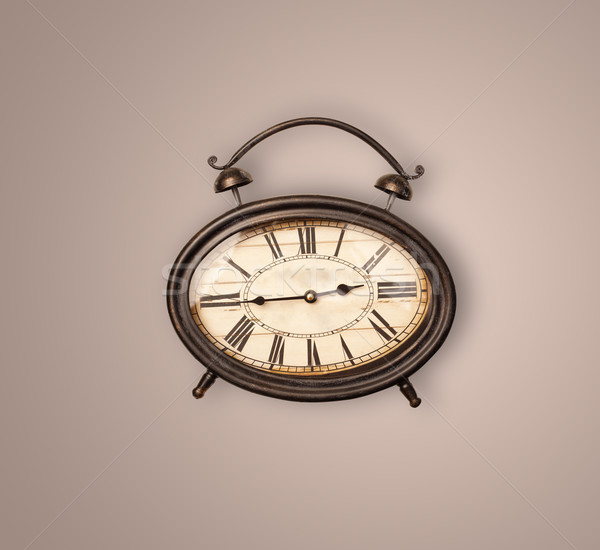 Vintage vecchio clock tempo muro Foto d'archivio © ra2studio
