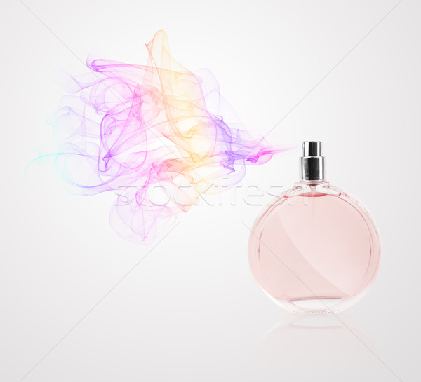 Stock foto: Parfüm · Flasche · Duft · farbenreich · Glas