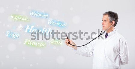 Stock fotó: Klinikai · orvos · mutat · egészség · fitnessz · gyűjtemény