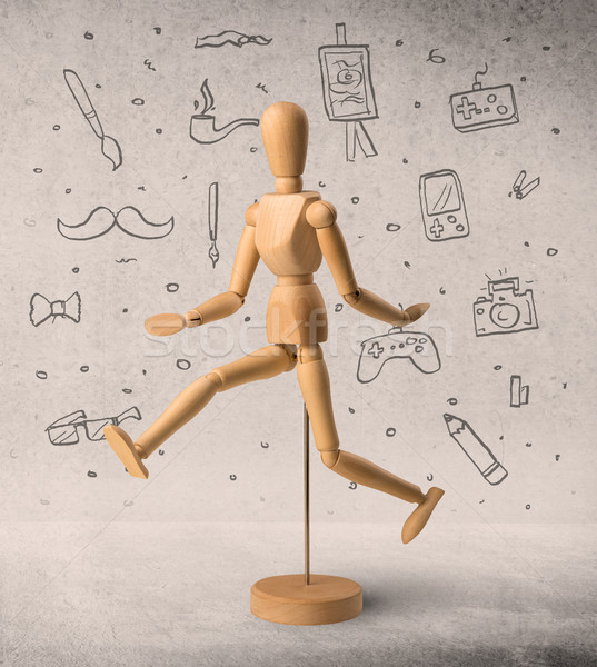 Wooden mannequin c Stock photo © ra2studio