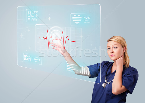 Jeunes infirmière modernes médicaux type [[stock_photo]] © ra2studio