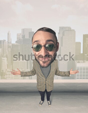 Person with big head Stock photo © ra2studio