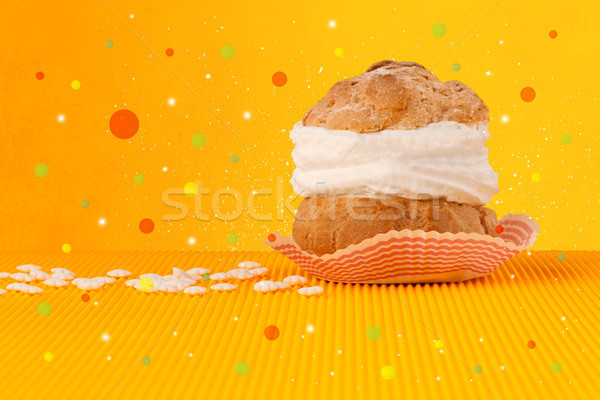 Sweet tasty cakes with colorful background and bokeh light Stock photo © ra2studio