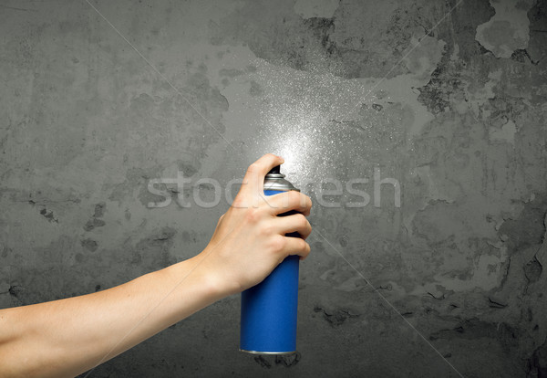 Urban painter starting to draw Stock photo © ra2studio