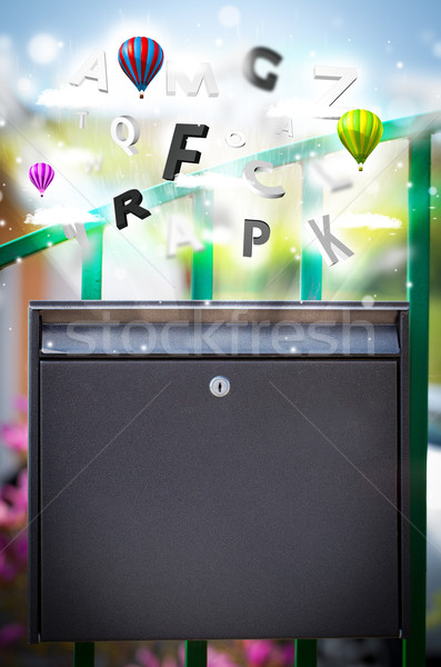 ポスト ボックス カラフル 文字 抽象的な 紙 ストックフォト © ra2studio