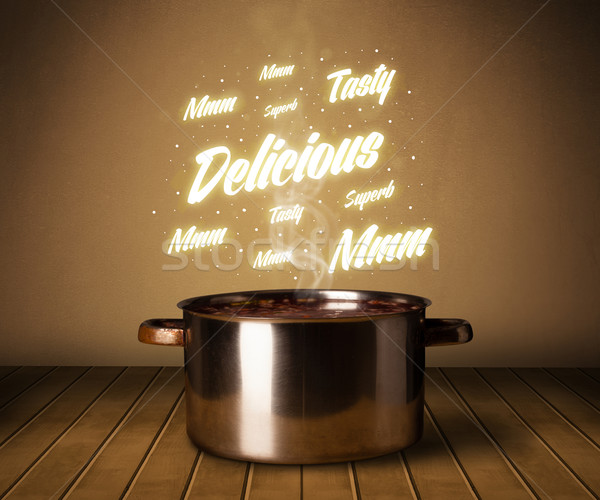 Bright comments above cooking pot Stock photo © ra2studio