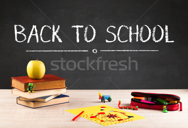 Big back to school writing concept Stock photo © ra2studio