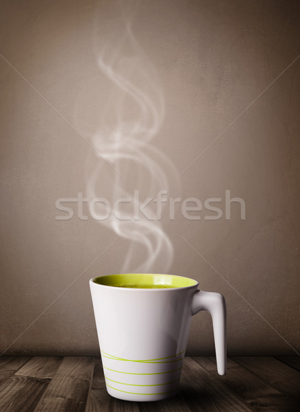 чашку кофе аннотация белый пар продовольствие Сток-фото © ra2studio