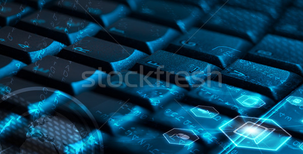 キーボード マルチメディア アイコン コンピュータのキーボード 世界中 ストックフォト © ra2studio
