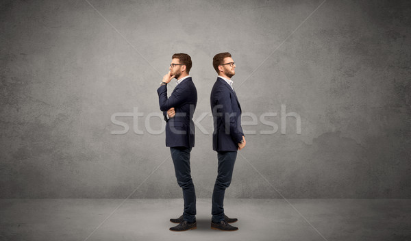Businessman with two choices Stock photo © ra2studio