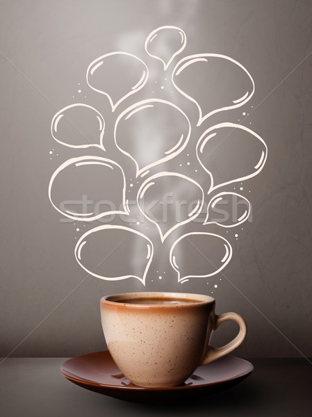 Cana de cafea alimente abstract Imagine de stoc © ra2studio