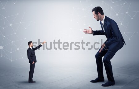 Stockfoto: Vrouw · denkbeeldig · knop · jonge · vrouw · hand