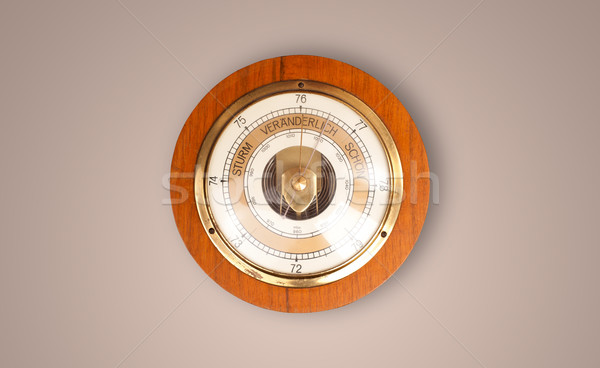 Vintage old clock with showing preicse time Stock photo © ra2studio