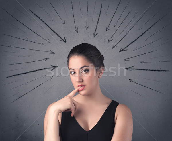 Stock photo: girl with funny facial expression