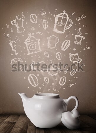Imagine de stoc: Ceai · oală · bucătărie