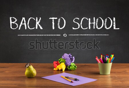 Big back to school writing concept Stock photo © ra2studio