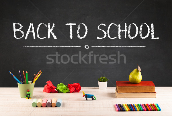 Big back to school writing concept Stock photo © ra2studio