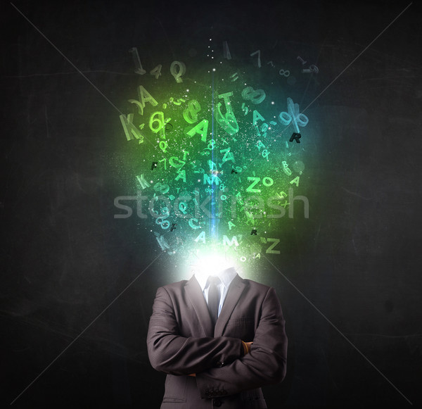 деловой человек аннотация письма голову лице Сток-фото © ra2studio
