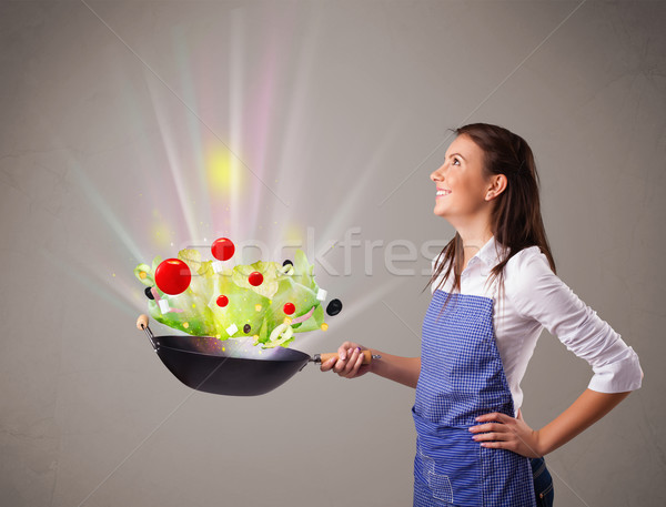 Imagine de stoc: Gătit · legume · proaspete · frumos · abstract · lumini