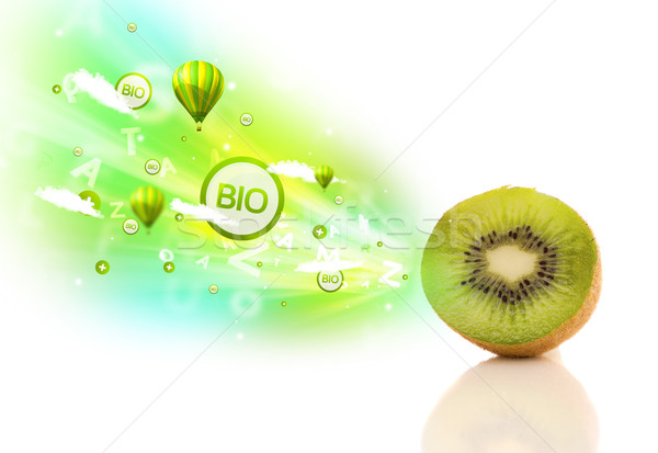 красочный сочный плодов зеленый Эко признаков Сток-фото © ra2studio