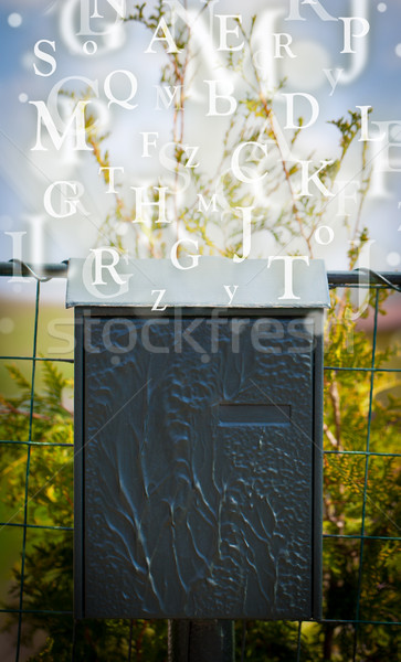 Boîte aux lettres lettres sur rue papier livre [[stock_photo]] © ra2studio