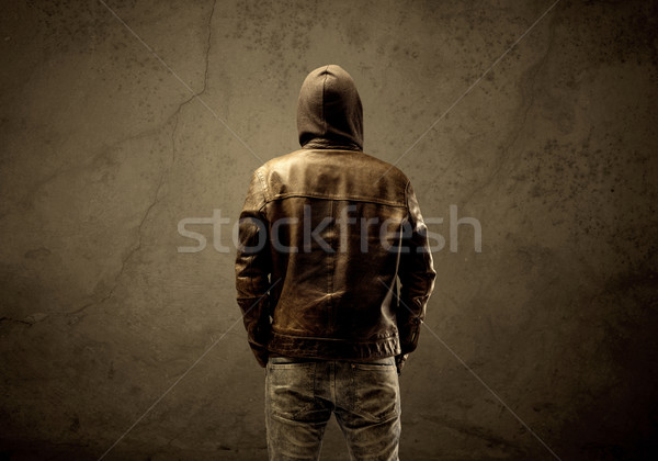 暗い 疑わしい 成熟した 男性 都市 ストックフォト © ra2studio