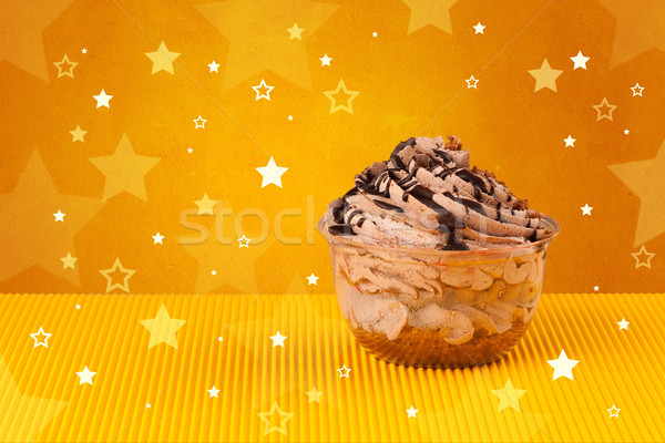 Delicious colorful cake with star shapes on background  Stock photo © ra2studio