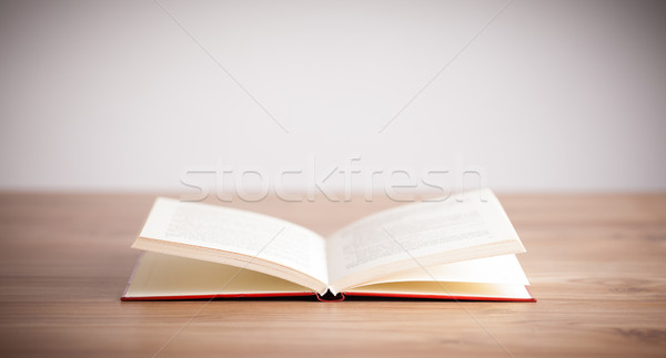 Libro aperto legno sfondo bible scienza Foto d'archivio © ra2studio
