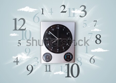 Moderna reloj números fuera lado negocios Foto stock © ra2studio