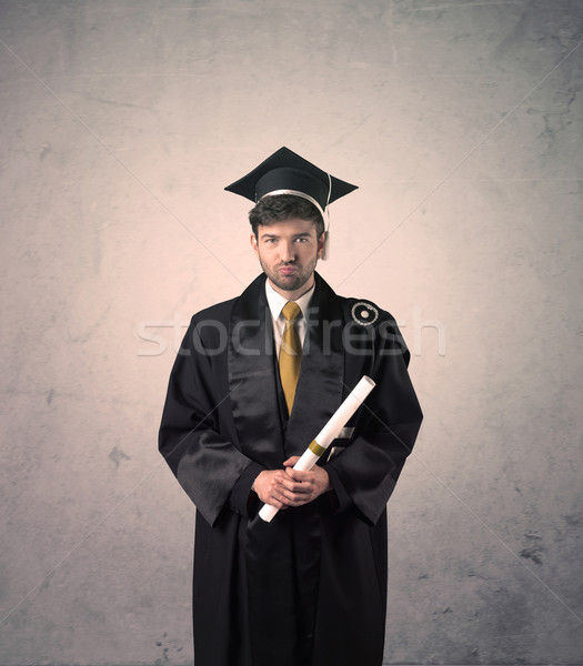 Portrait jeunes diplômé étudiant heureux [[stock_photo]] © ra2studio