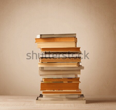 Boeken vintage oude school achtergrond Stockfoto © ra2studio