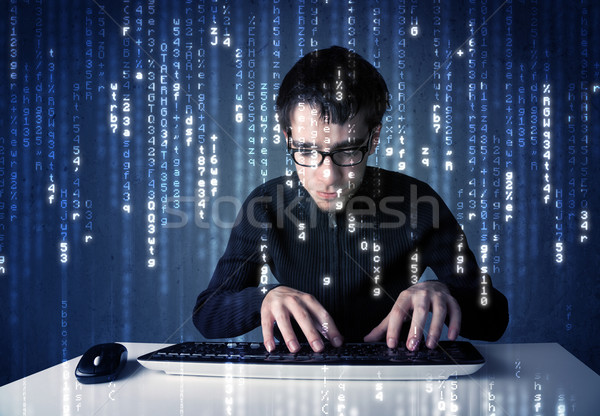 [[stock_photo]]: Informations · futuriste · réseau · technologie · blanche