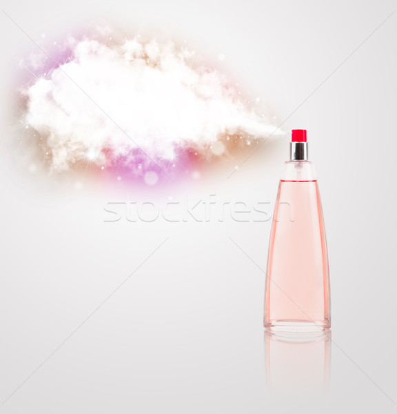 Stock foto: Schönen · Flasche · farbenreich · Wolke · Parfüm · Kopie · Raum