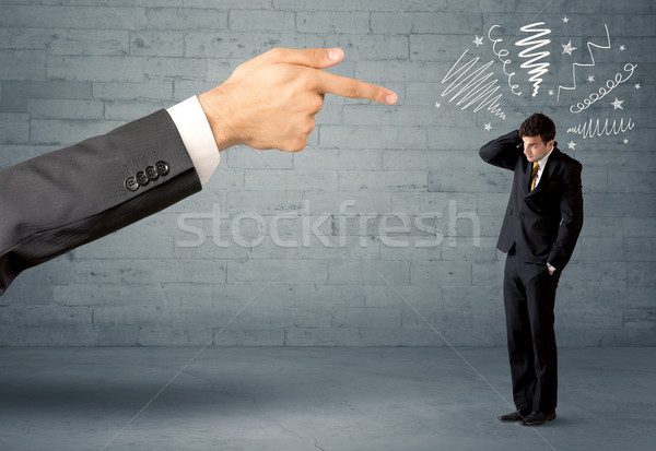 Unprofessional salesman being fired Stock photo © ra2studio