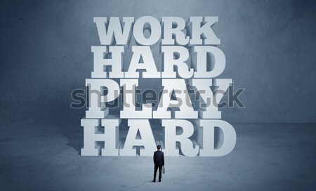 Hard working motivation for business person Stock photo © ra2studio