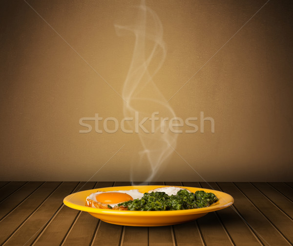 Vers heerlijk home gekookt voedsel stoom Stockfoto © ra2studio