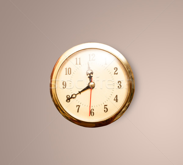 Vintage edad reloj tiempo pared Foto stock © ra2studio