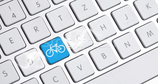 Stock photo: keyboard with an eco option