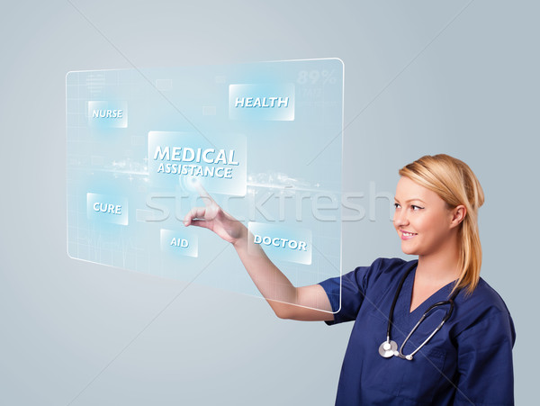 Młodych pielęgniarki nowoczesne medycznych typu Zdjęcia stock © ra2studio