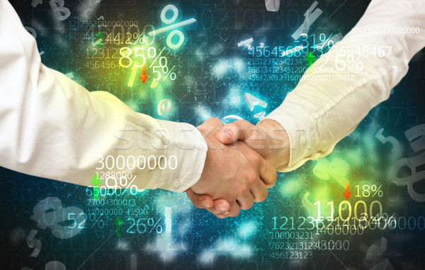 Economy handshake Stock photo © ra2studio